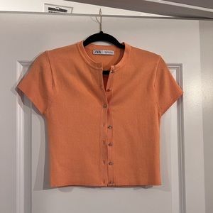 Zara Shortsleeved Cropped Cardigan